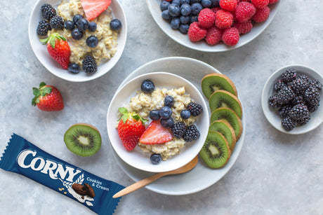 Ideas de bowls de frutas con toppings Corny