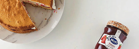 Victoria sponge cake y confitura de fresa