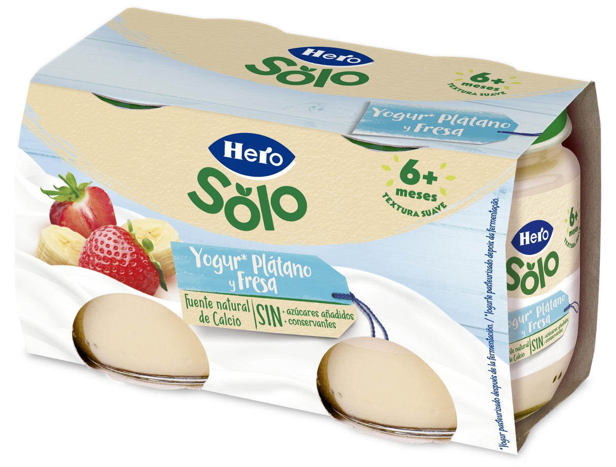 Yogur Hero Solo plátano y fresa