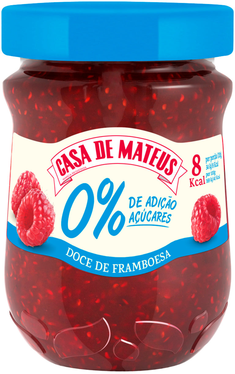 Doce Casa de Mateus Framboesa 0% Açúcares Adicionados