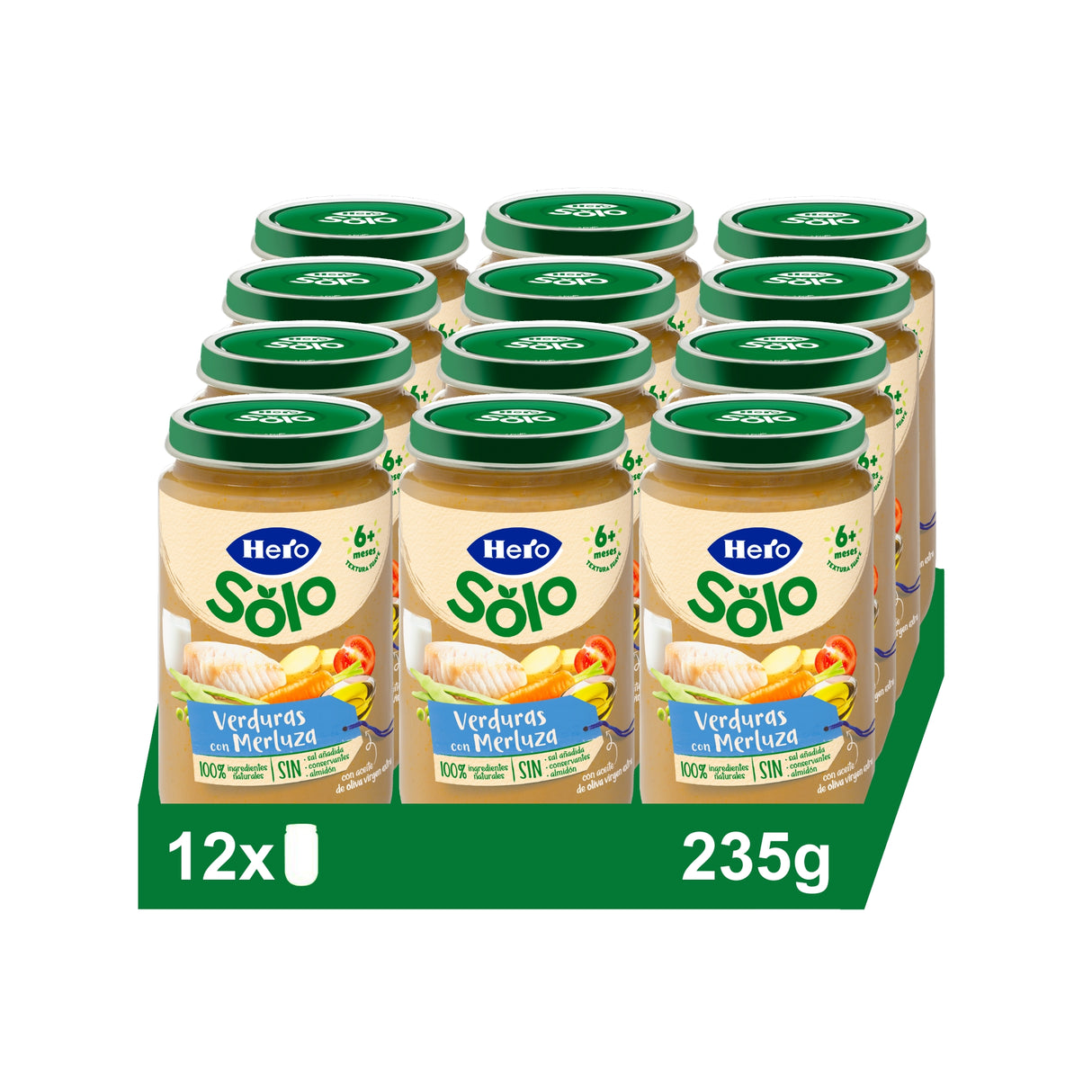 Frasco Hero Solo legumes com pescada