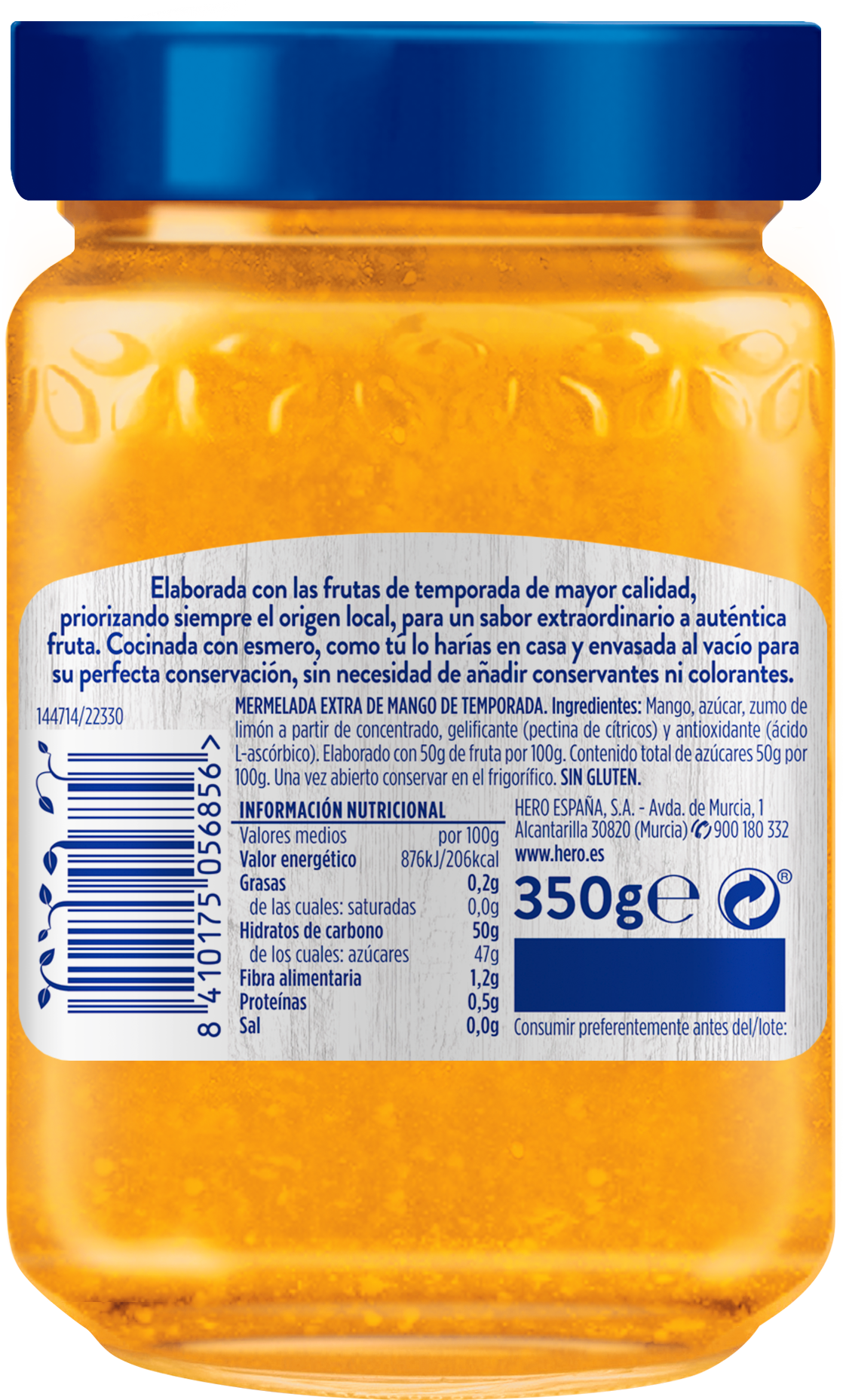 Hero Pack Mermelada Temporada de Mango. Pack 3x350gr