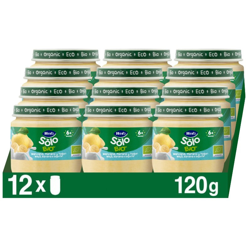 Tarrito Hero Solo Bio manzana plátano y yogur
