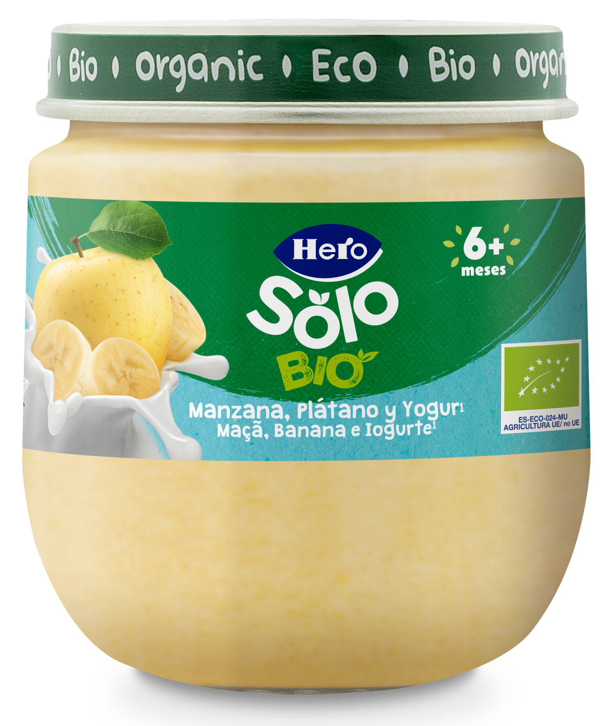Tarrito Hero Solo Bio manzana plátano y yogur