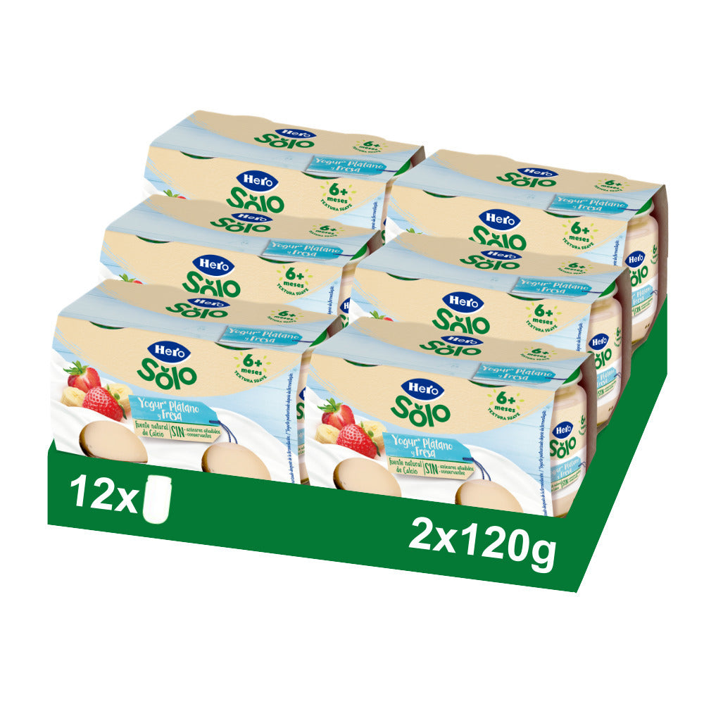 Yogur Hero Solo plátano y fresa
