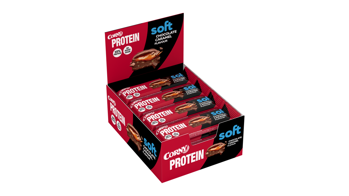 Barrita Corny Protein soft chocolate y caramelo