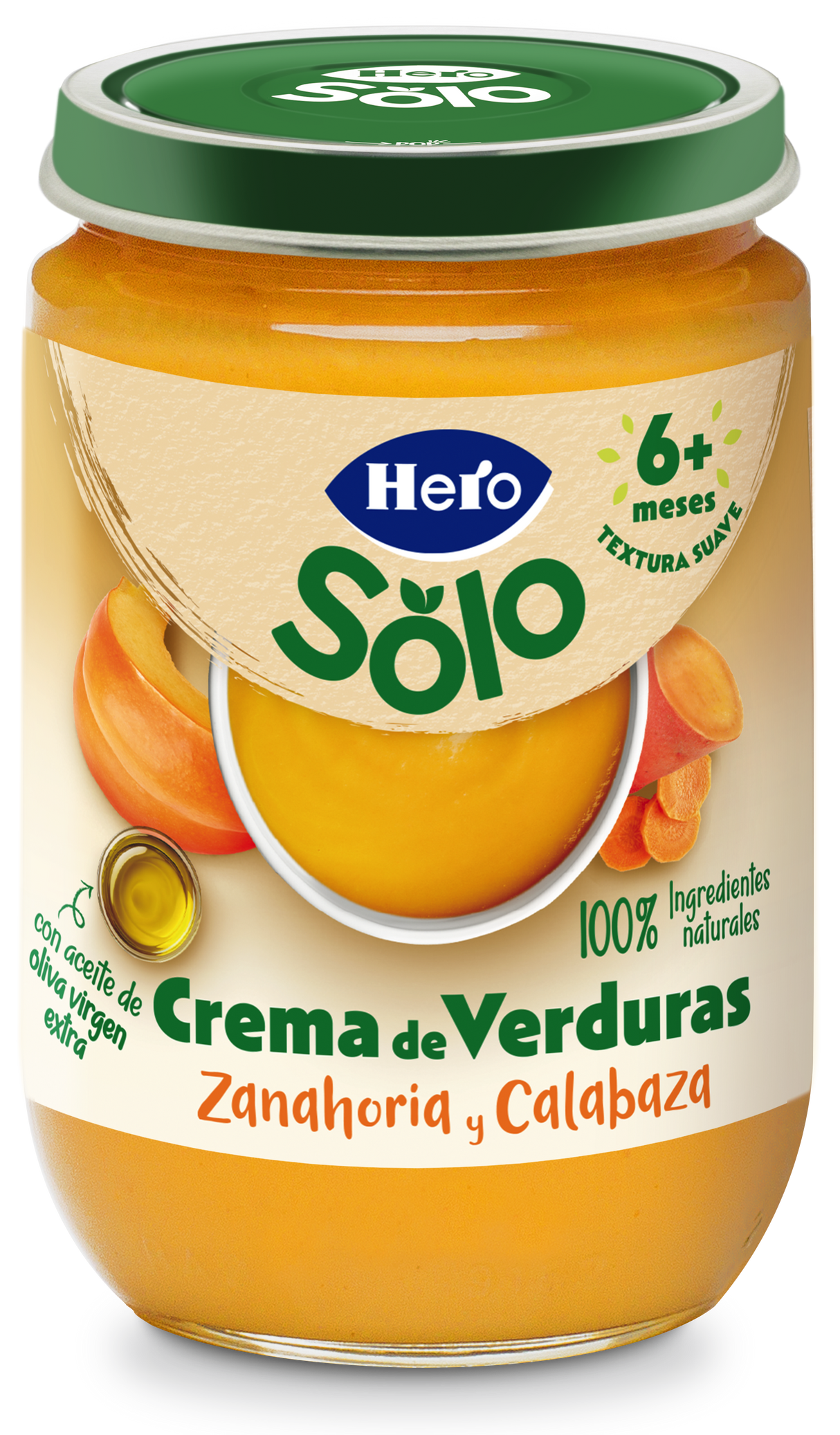 Boião Hero Solo Bio abóbora, batata, ervilhas e brócolos