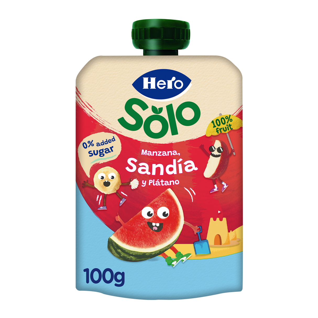 Saqueta Hero Solo Maçã Melancia e Banana
