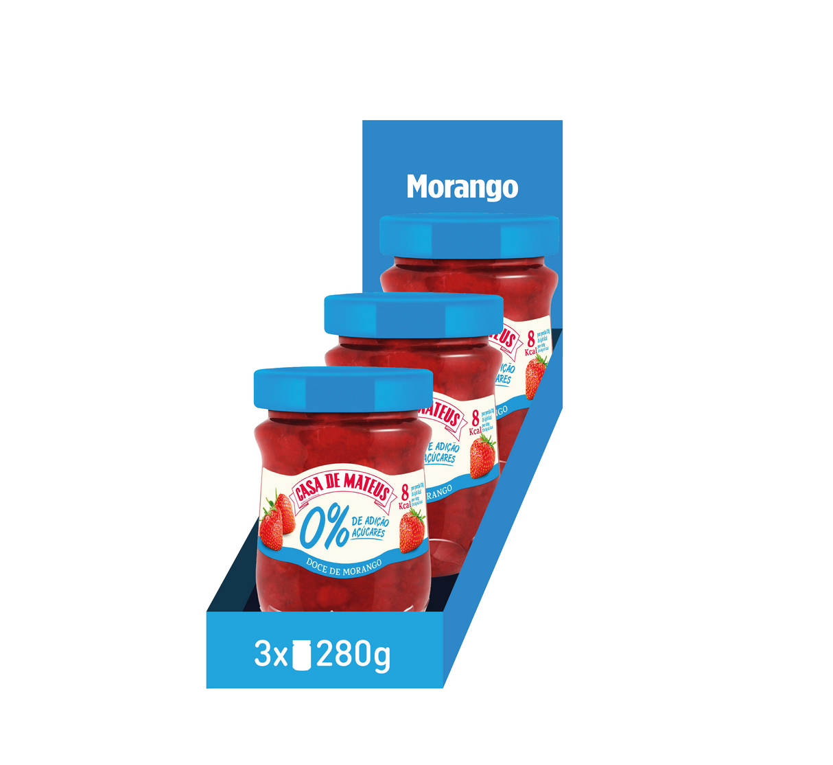 Doce Casa de Mateus Morango 0% Açúcares Adicionados