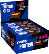 Barra Corny Protein soft chocolate negro con brownie