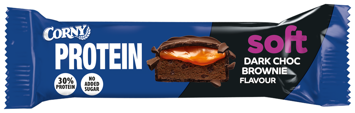 Barra Corny Protein soft chocolate negro con brownie