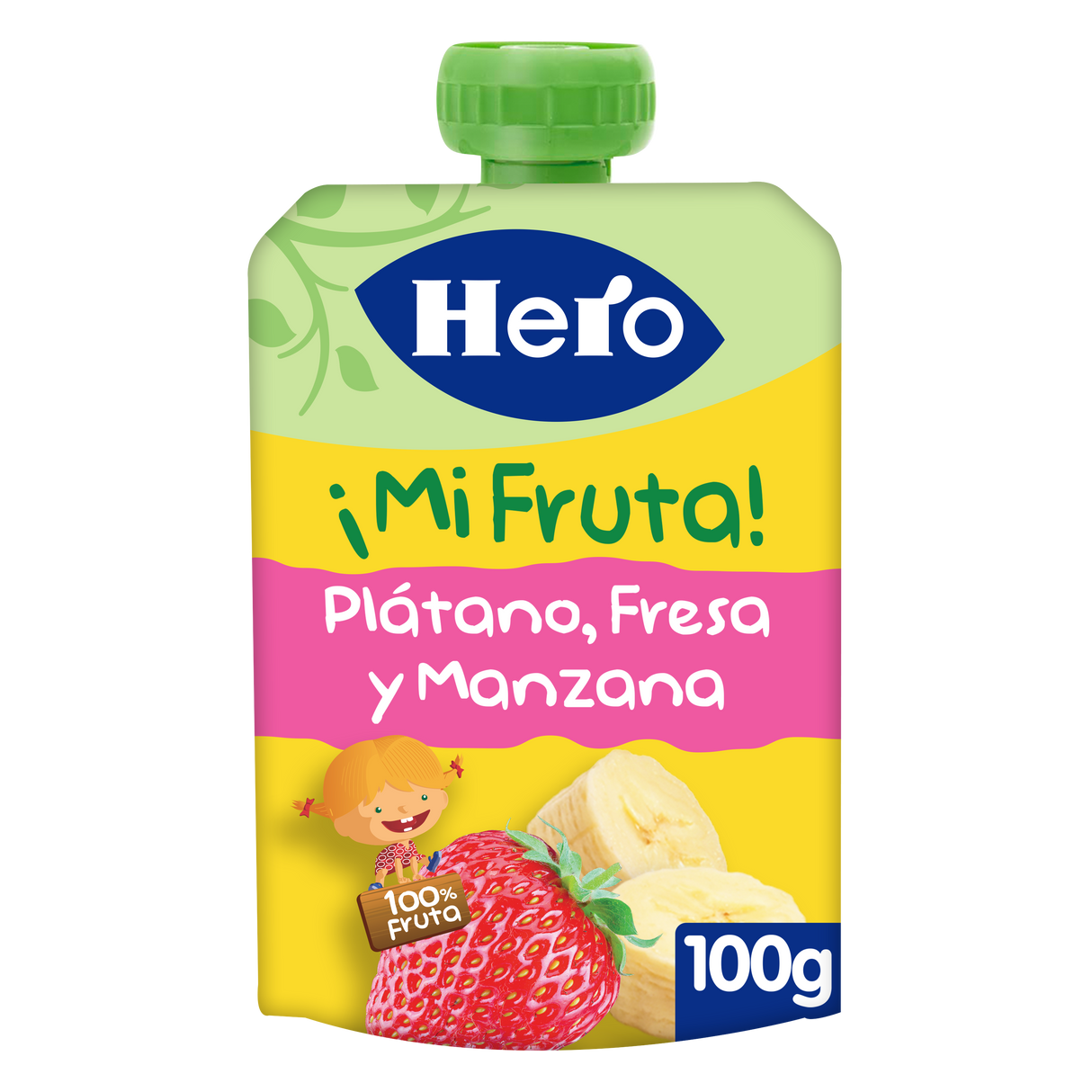 Bolsita Hero plátano fresa y manzana