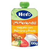 Bolsita Hero yogurín con plátano y fresa