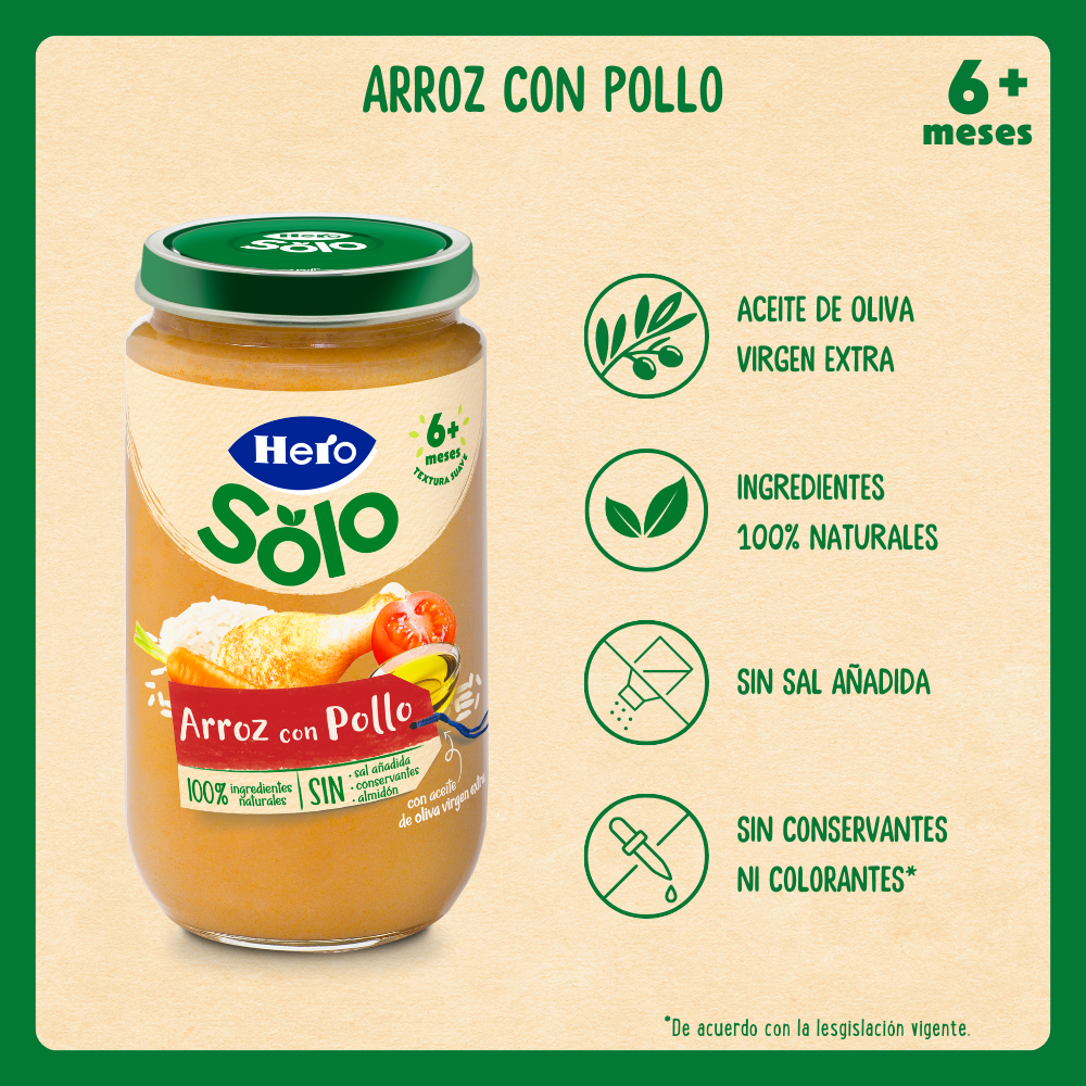 Frasco Hero Solo arroz com frango