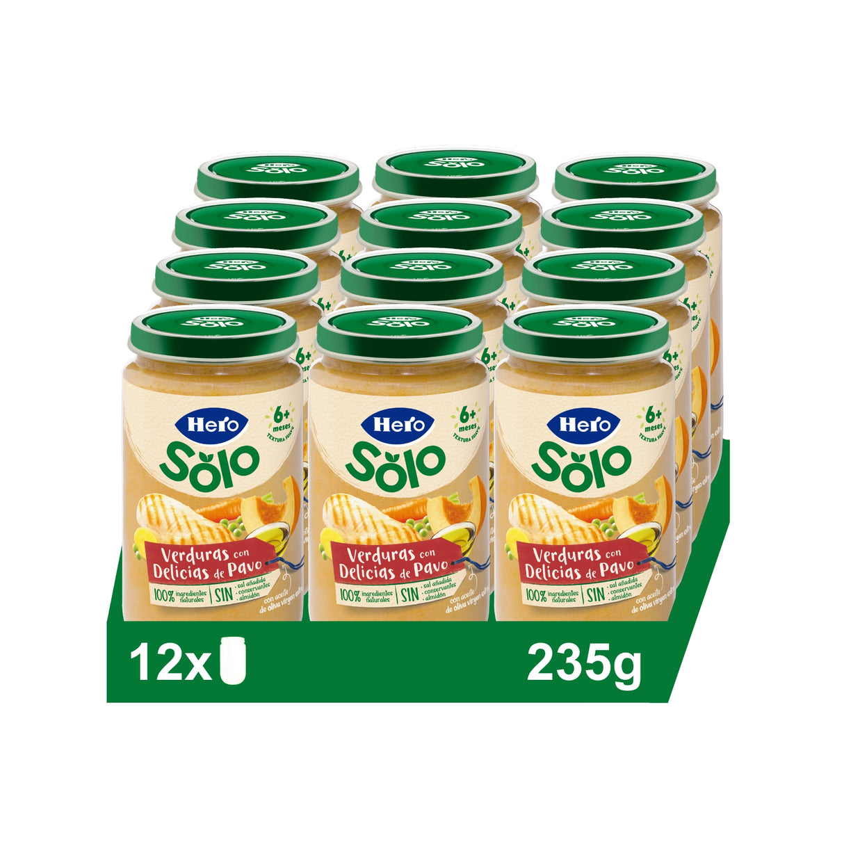 Frasco Hero Solo legumes com delícias de peru