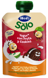 Saqueta Hero iogurte grego com frutas e cookies