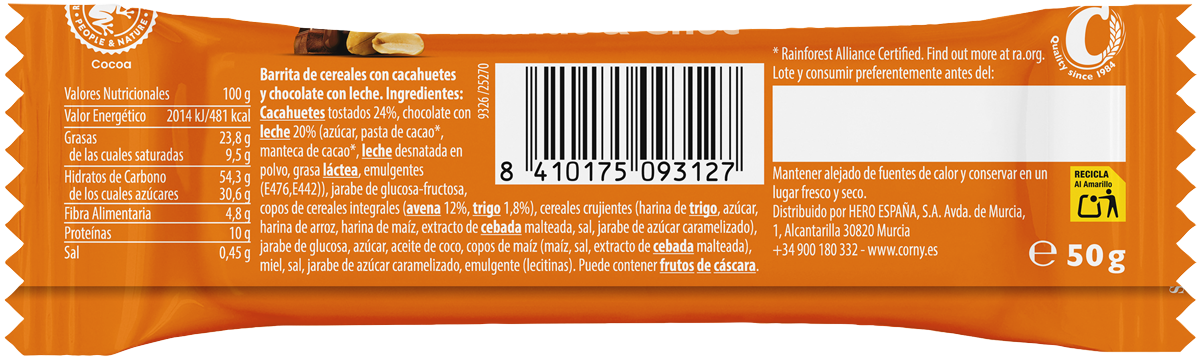 Barra Corny Big Amendoim
