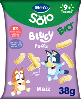 Snacks Hero Solo Bio Puffs Bluey maíz y aceite de oliva