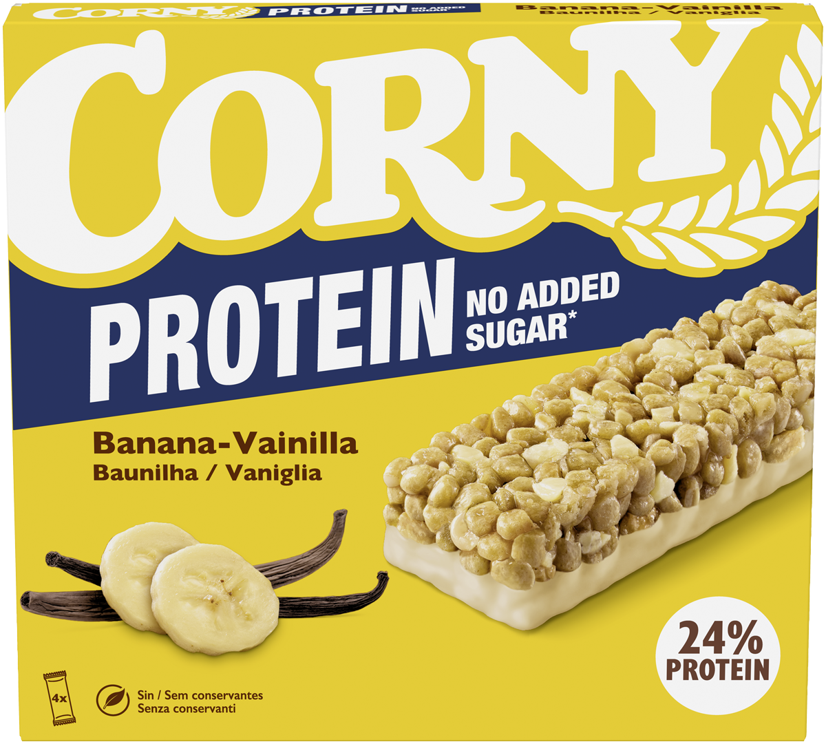 Barra Corny Protein Banana-Baunilha