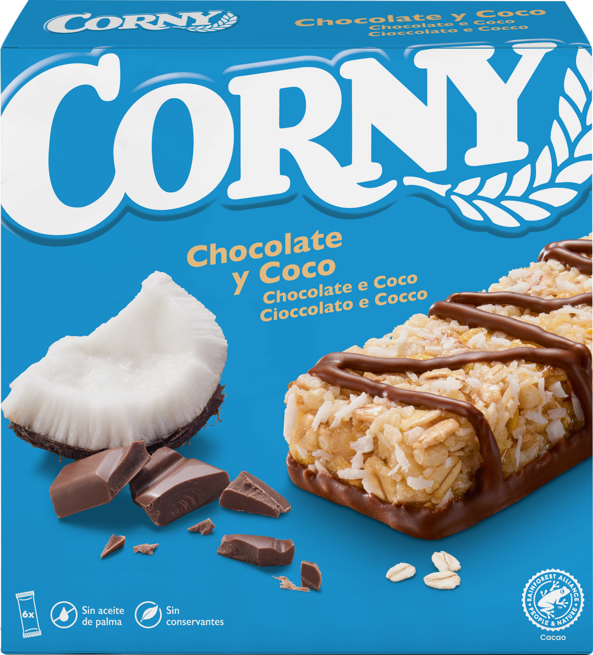Barrita Corny chocolate y coco