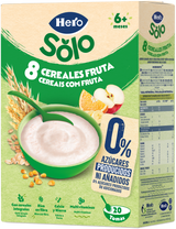 Papilla Hero Solo 8 cereales con fruta