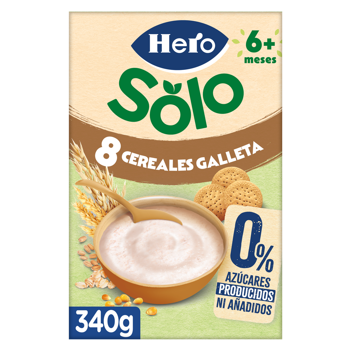 Papa Hero Solo 8 cereais com bolacha