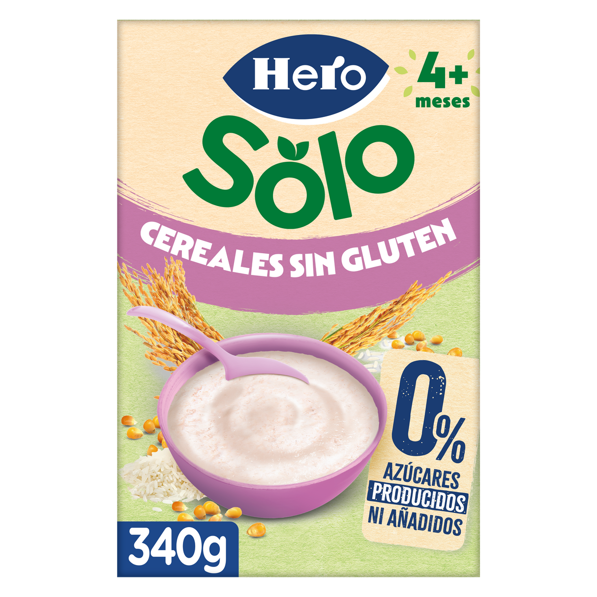 Papilla Hero Solo cereales sin gluten