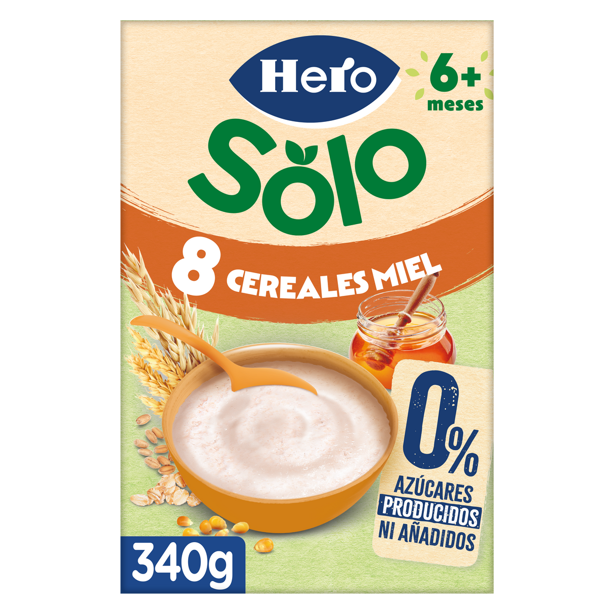 Papa Hero Solo 8 cereais com mel