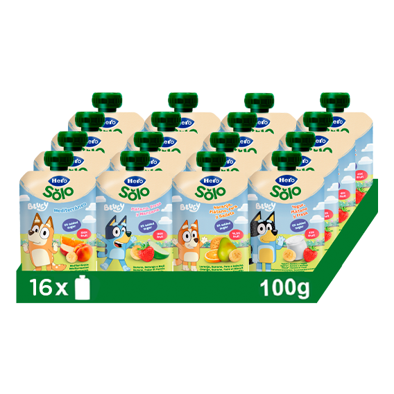 Pack ahorro mixto Hero Solo 16 bolsitas Bluey