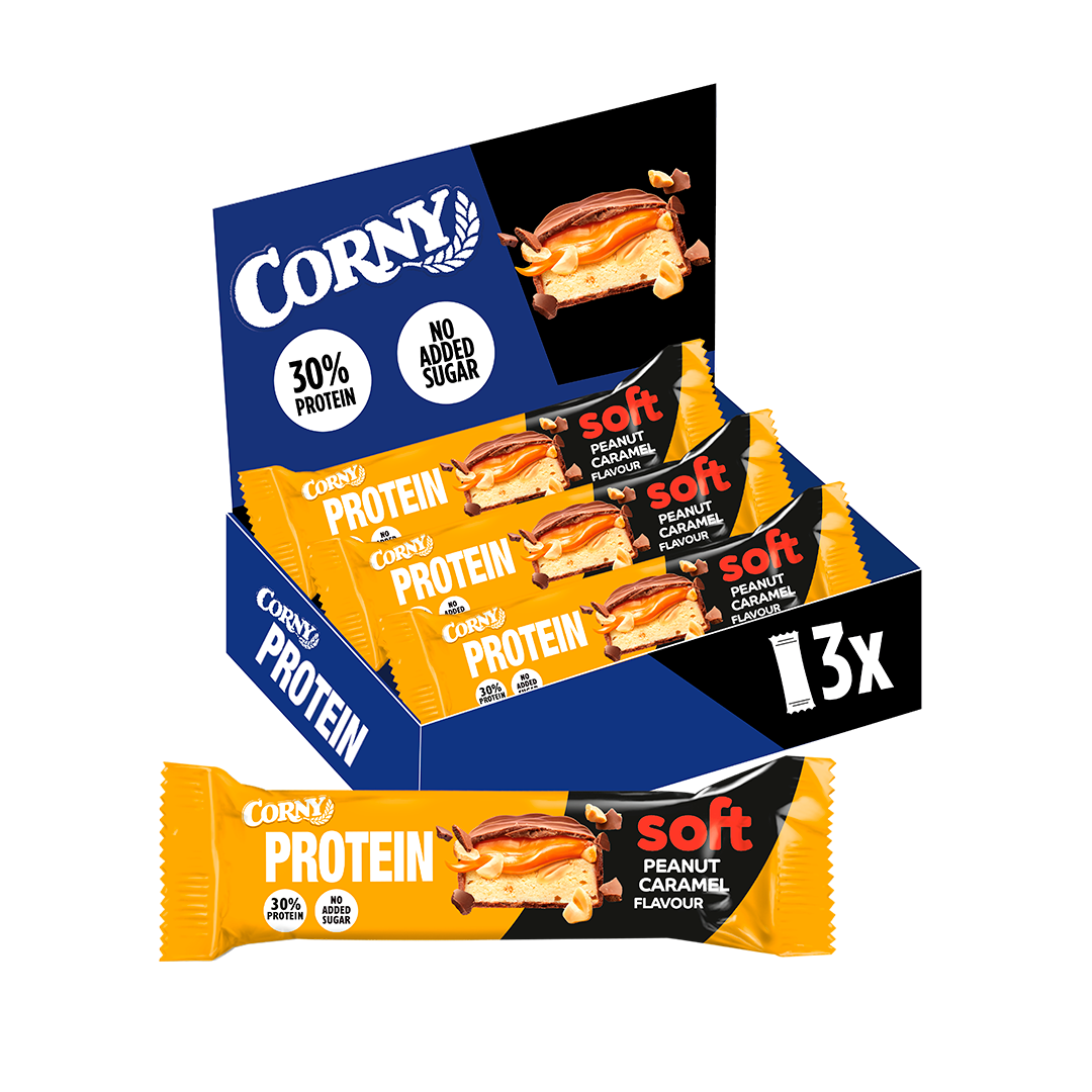 Corny Protein bar amendoim macio e caramelo