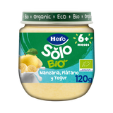 Boião Hero Solo Bio maçã, banana e iogurte
