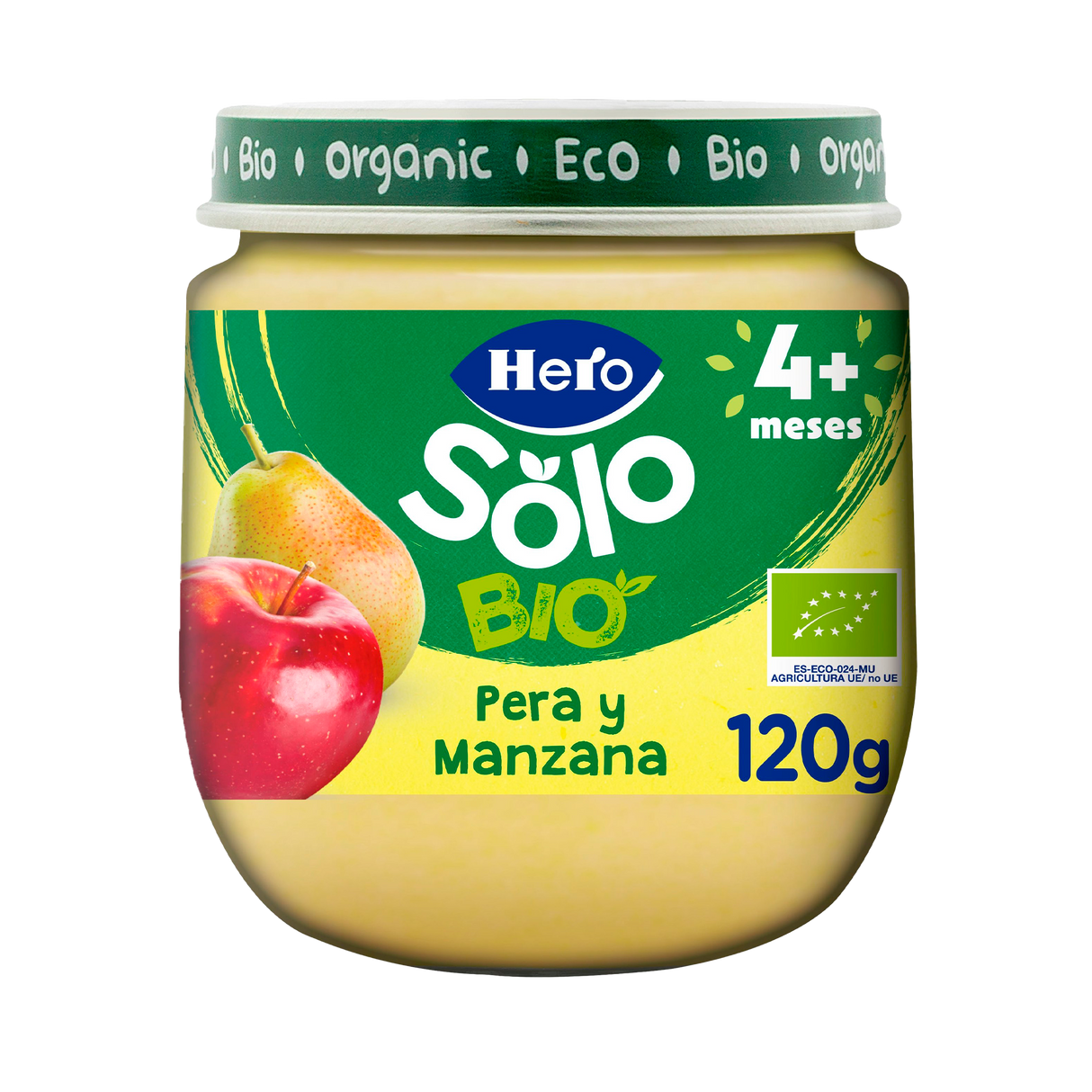 Tarrito Hero Solo Bio pera y manzana