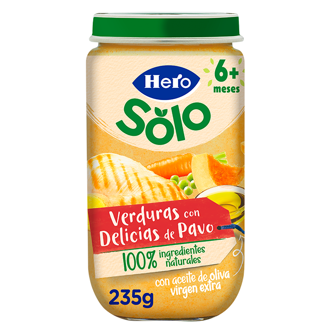 Frasco Hero Solo legumes com delícias de peru