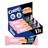 Barrita Corny Protein soft chocolate blanco y fresa